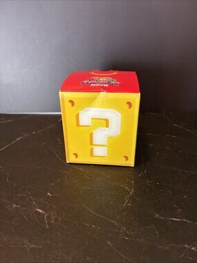McDonalds Super Mario Bros Movie Wonder Bowser Jr Figure Toy w Question Block
